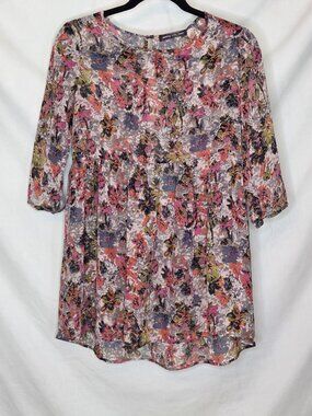 Babydoll dress - short, multicolor - Sz XS - Happening in the Present